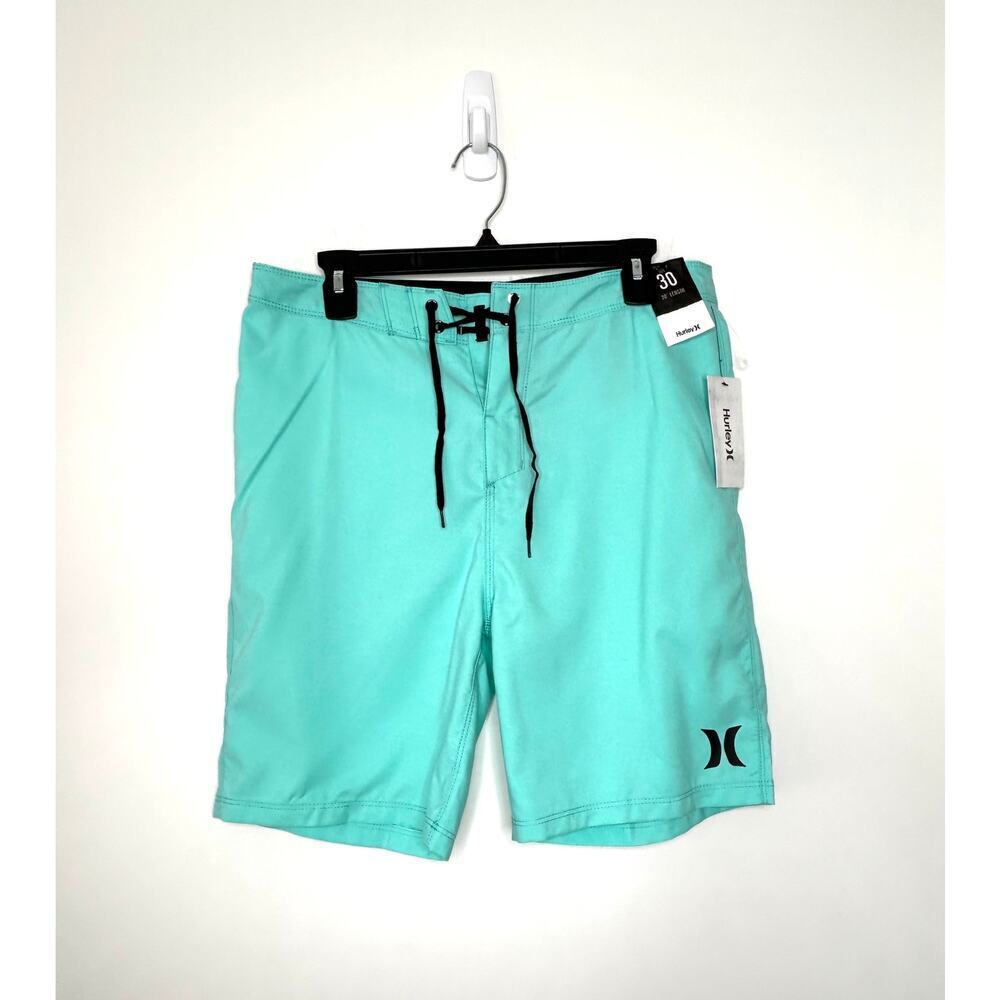 Hurley Phantom One&Only Crossdye Boardshorts Sz 30 Aqua Beach Resort Waist 34 in